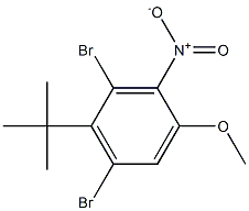 1-tert-Butyl-2,6-dibromo-4-methoxy-3-nitrobenzene Structure