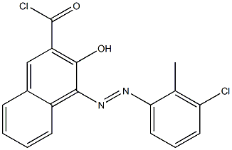 4-(3-Chloro-2-methylphenylazo)-3-hydroxy-2-naphthoyl chloride