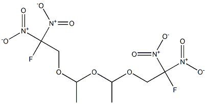 Bis[1-(2-fluoro-2,2-dinitroethoxy)ethyl] ether,,结构式