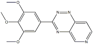 3-(3,4,5-Trimethoxyphenyl)pyrido[3,4-e]-1,2,4-triazine 结构式