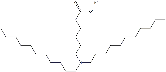 6-(ジウンデシルアミノ)ヘキサン酸カリウム 化学構造式