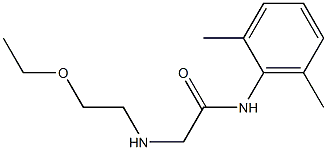 2-(2-Ethoxyethylamino)-N-(2,6-dimethylphenyl)acetamide Structure