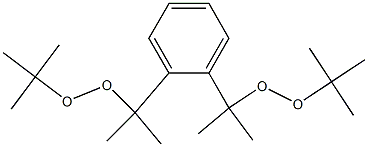 1,2-ビス(1-tert-ブチルペルオキシ-1-メチルエチル)ベンゼン 化学構造式