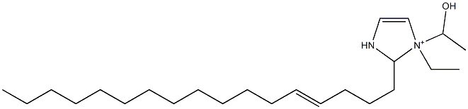 1-Ethyl-2-(4-heptadecenyl)-1-(1-hydroxyethyl)-4-imidazoline-1-ium 结构式