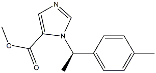 1-[(R)-1-(4-Methylphenyl)ethyl]-1H-imidazole-5-carboxylic acid methyl ester,,结构式