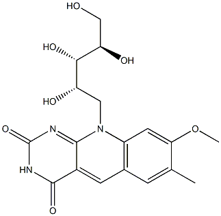 7-Methyl-8-methoxy-10-[(2S,3S,4R)-2,3,4,5-tetrahydroxypentyl]pyrimido[4,5-b]quinoline-2,4(3H,10H)-dione