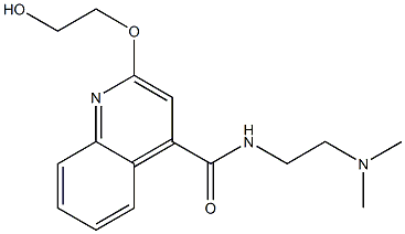 2-(2-Hydroxyethoxy)-N-[2-(dimethylamino)ethyl]-4-quinolinecarboxamide