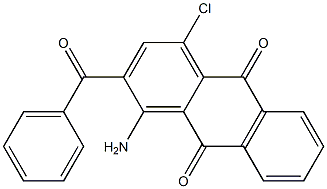 1-Amino-2-benzoyl-4-chloroanthraquinone 结构式