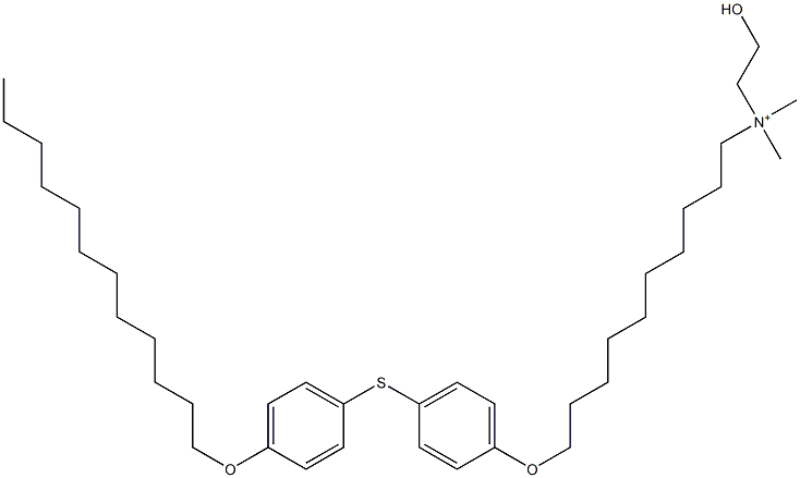 Dimethyl(2-hydroxyethyl)[10-[4-(4-dodecyloxyphenylthio)phenoxy]decyl]aminium