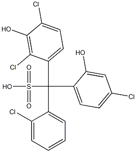 (2-Chlorophenyl)(4-chloro-2-hydroxyphenyl)(2,4-dichloro-3-hydroxyphenyl)methanesulfonic acid