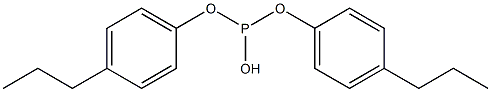Phosphorous acid di(4-propylphenyl) ester,,结构式
