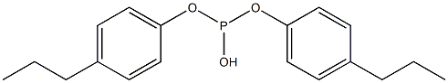 Phosphorous acid di(4-propylphenyl) ester Struktur