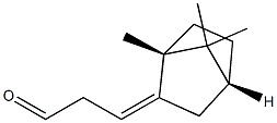 3-[(1R,4R)-Bornan-6-ylidene]propanal,,结构式