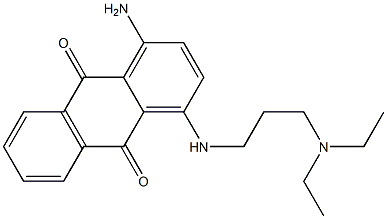 1-Amino-4-[3-(diethylamino)propylamino]anthraquinone,,结构式
