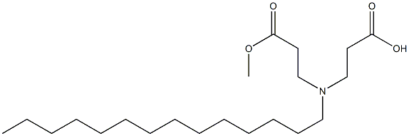 3,3'-Tetradecyliminobis(propionic acid methyl) ester,,结构式