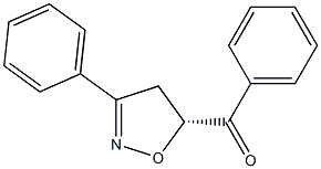 (5R)-3-フェニル-5-ベンゾイル-2-イソオキサゾリン 化学構造式