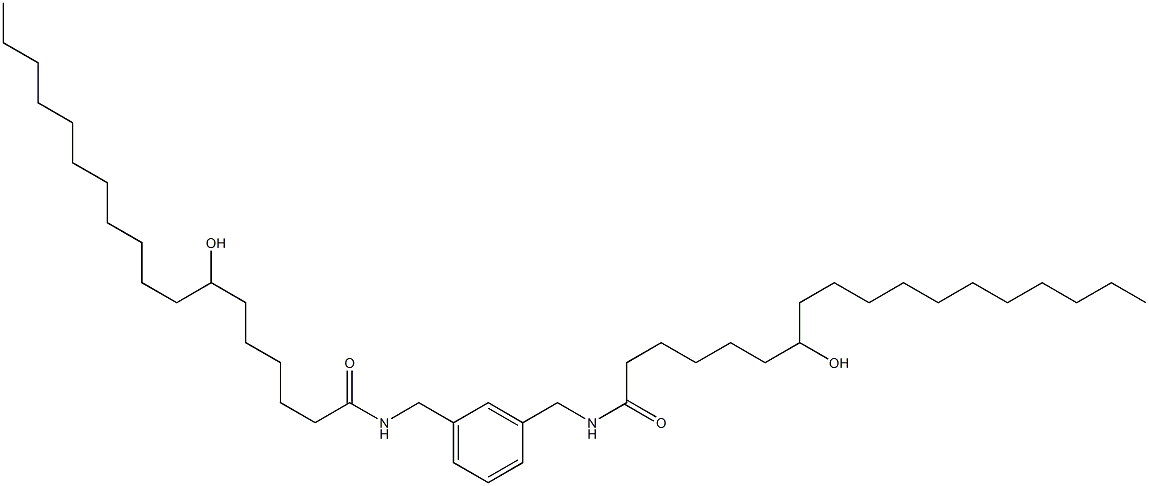 N,N'-(1,3-Phenylenebismethylene)bis(7-hydroxystearamide),,结构式