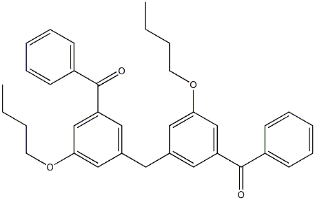 3,3''-Methylenebis(5-butoxybenzophenone),,结构式