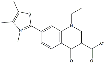 1,4-Dihydro-1-ethyl-4-oxo-7-[(3,4,5-trimethylthiazol-3-ium)-2-yl]quinoline-3-carboxylic acid