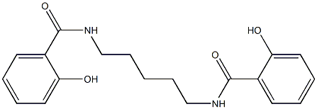 N,N'-(Pentane-1,5-diyl)bis(2-hydroxybenzamide) Structure