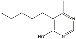 6-Methyl-5-pentyl-4-pyrimidinol Struktur