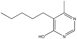 6-Methyl-5-pentyl-4-pyrimidinol 结构式