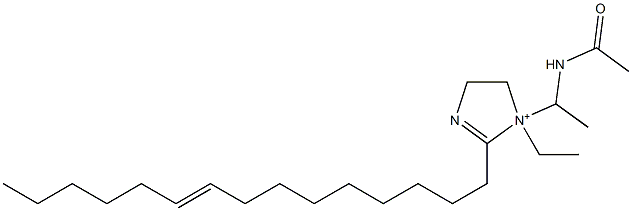 1-[1-(Acetylamino)ethyl]-1-ethyl-2-(9-pentadecenyl)-2-imidazoline-1-ium Structure