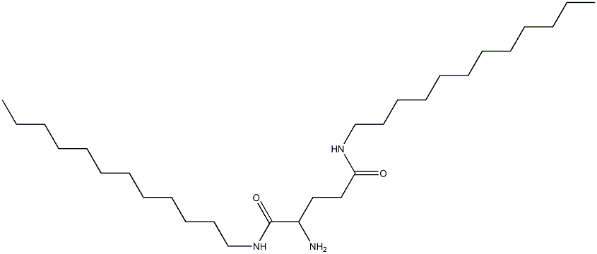 2-Amino-N,N'-didodecylpentanediamide 结构式
