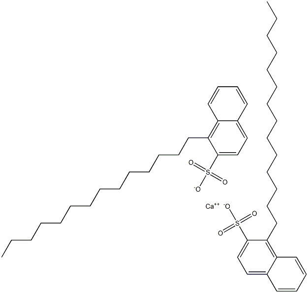 ビス(1-テトラデシル-2-ナフタレンスルホン酸)カルシウム 化学構造式