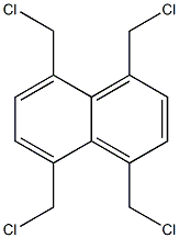 1,4,5,8-テトラキス(クロロメチル)ナフタレン 化学構造式