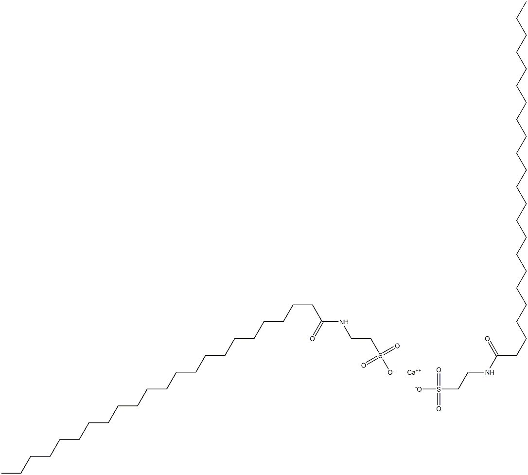 Bis[N-(1-oxotricosyl)taurine]calcium salt Structure