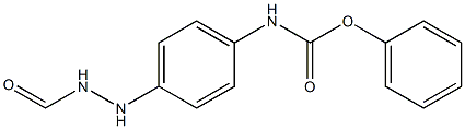 N-[4-(2-ホルミルヒドラジノ)フェニル]カルバミド酸フェニル 化学構造式