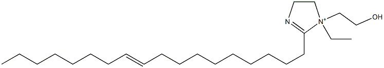 1-Ethyl-1-(2-hydroxyethyl)-2-(10-octadecenyl)-2-imidazoline-1-ium,,结构式