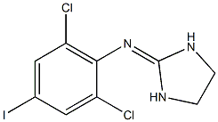 2-[(4-Iodo-2,6-dichlorophenyl)imino]imidazolidine,,结构式