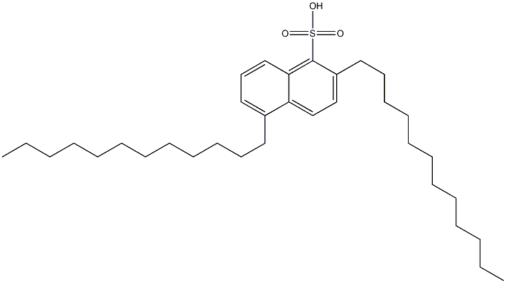 2,5-Didodecyl-1-naphthalenesulfonic acid Structure