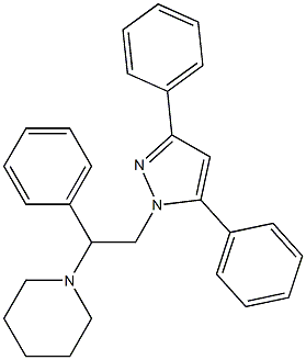 3,5-Diphenyl-1-[2-phenyl-2-(piperidin-1-yl)ethyl]-1H-pyrazole|