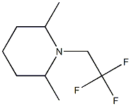 1-(2,2,2-Trifluoroethyl)-2,6-dimethylpiperidine 结构式