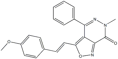 3-[2-(4-Methoxyphenyl)vinyl]-6-methyl-4-phenylisoxazolo[3,4-d]pyridazin-7(6H)-one