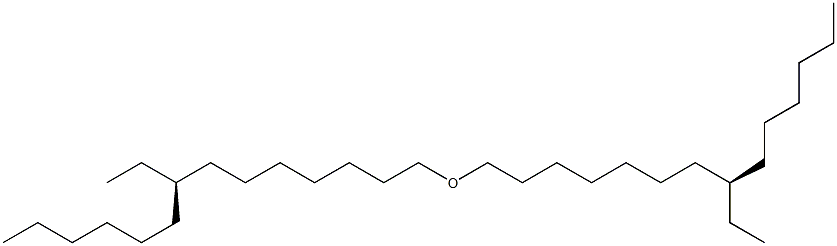 (-)-[(R)-1-エチルヘプチル]ヘプチルエーテル 化学構造式