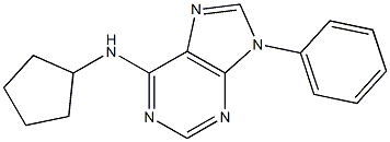 6-Cyclopentylamino-9-phenyl-9H-purine