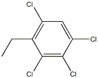 1,2,3,5-Tetrachloro-4-ethylbenzene 结构式