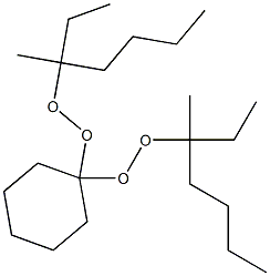 1,1-Bis(1-ethyl-1-methylpentylperoxy)cyclohexane,,结构式