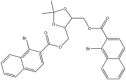 Bis(1-bromo-2-naphthalenecarboxylic acid)[(4S,5S)-2,2-dimethyl-1,3-dioxolane-4,5-diyl]bismethylene ester|