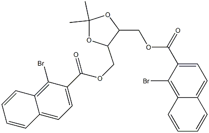  Bis(1-bromo-2-naphthalenecarboxylic acid)[(4S,5S)-2,2-dimethyl-1,3-dioxolane-4,5-diyl]bismethylene ester