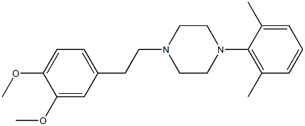 1-(3,4-Dimethoxyphenethyl)-4-(2,6-xylyl)piperazine