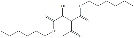 3-Acetyl-D-malic acid dihexyl ester Structure