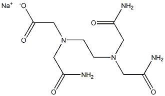 N-[2-[Bis(carbamoylmethyl)amino]ethyl]-N-(carbamoylmethyl)glycine sodium salt Structure