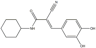 2-Cyano-3-(3,4-dihydroxyphenyl)-N-cyclohexylacrylamide