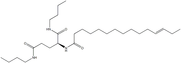 N2-(12-Pentadecenoyl)-N1,N5-dibutylglutaminamide Structure