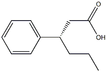 [S,(+)]-β-プロピルヒドロけい皮酸 化学構造式